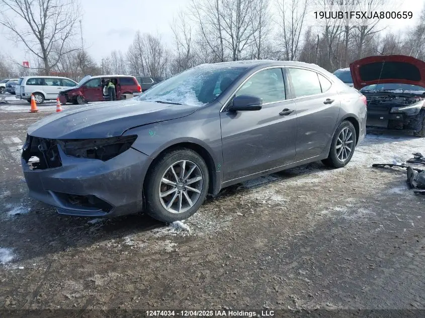 19UUB1F5XJA800659 2018 Acura Tlx Tech