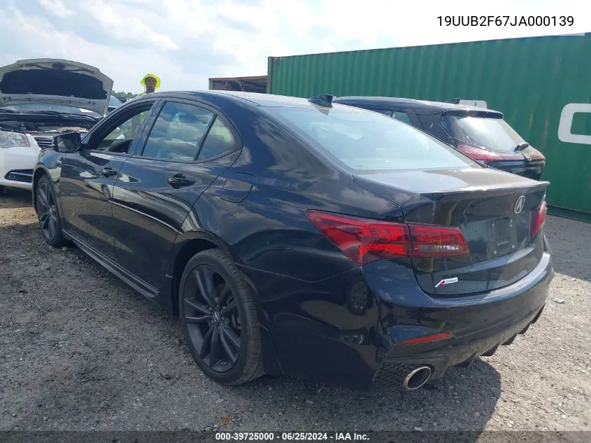 19UUB2F67JA000139 2018 Acura Tlx Tech A-Spec Pkgs