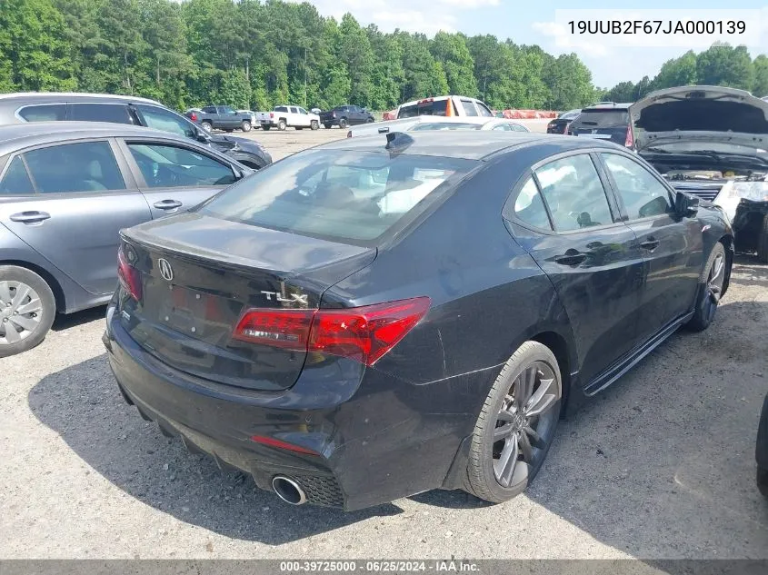 19UUB2F67JA000139 2018 Acura Tlx Tech A-Spec Pkgs