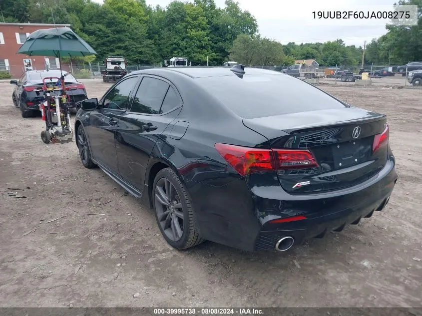 19UUB2F60JA008275 2018 Acura Tlx Tech A-Spec Pkgs