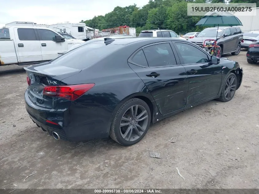 19UUB2F60JA008275 2018 Acura Tlx Tech A-Spec Pkgs