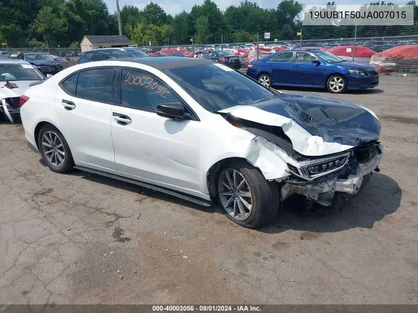 19UUB1F50JA007015 2018 Acura Tlx Tech Pkg