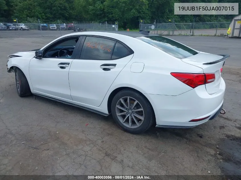 19UUB1F50JA007015 2018 Acura Tlx Tech Pkg