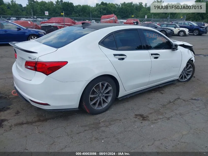 19UUB1F50JA007015 2018 Acura Tlx Tech Pkg