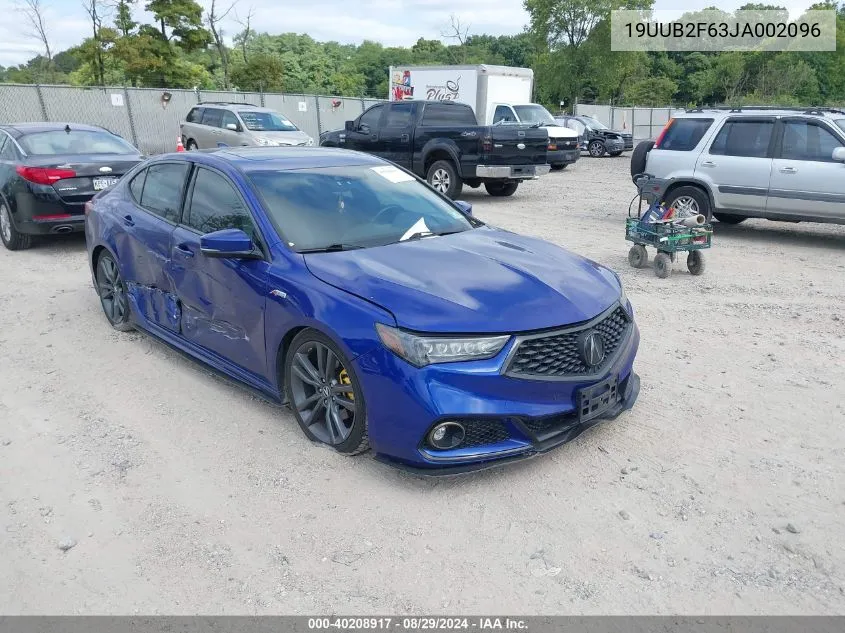 19UUB2F63JA002096 2018 Acura Tlx Tech A-Spec Pkgs