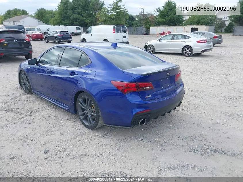 19UUB2F63JA002096 2018 Acura Tlx Tech A-Spec Pkgs