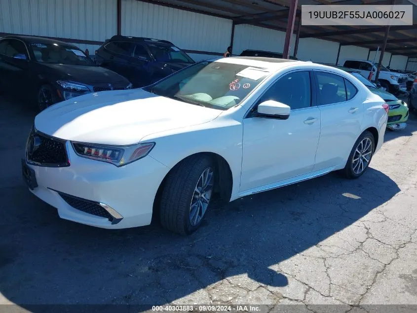 19UUB2F55JA006027 2018 Acura Tlx Tech Pkg