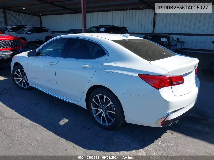 19UUB2F55JA006027 2018 Acura Tlx Tech Pkg