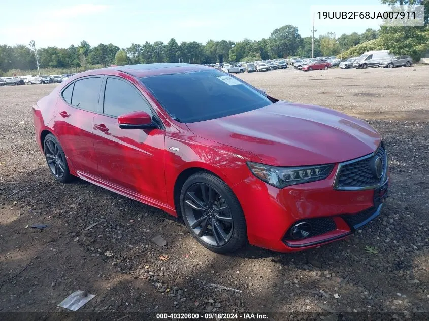 19UUB2F68JA007911 2018 Acura Tlx Tech A-Spec Pkgs