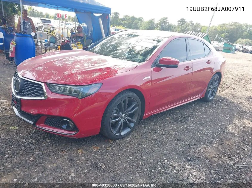 19UUB2F68JA007911 2018 Acura Tlx Tech A-Spec Pkgs