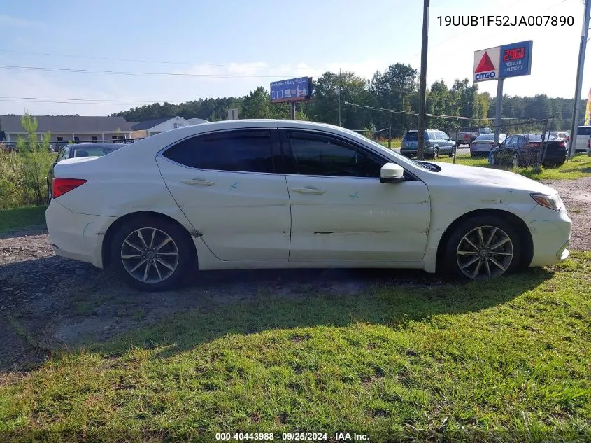 19UUB1F52JA007890 2018 Acura Tlx Tech Pkg