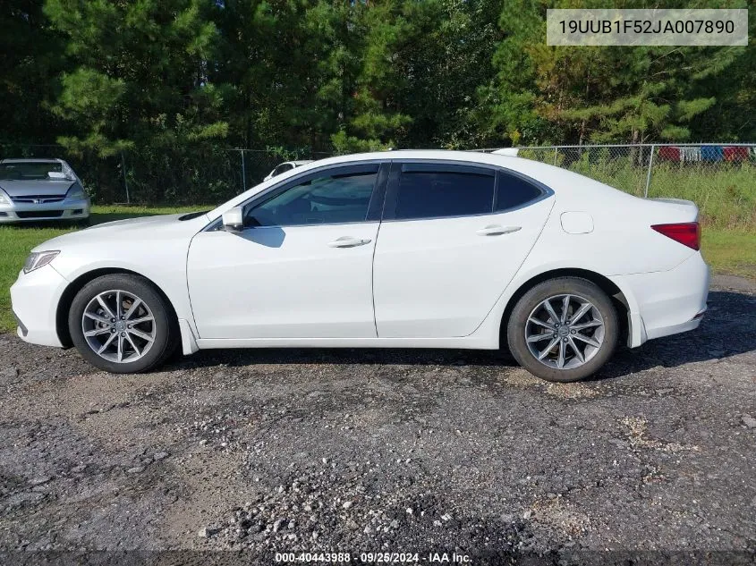 19UUB1F52JA007890 2018 Acura Tlx Tech Pkg