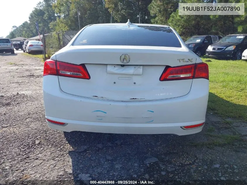 19UUB1F52JA007890 2018 Acura Tlx Tech Pkg