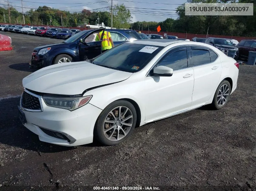 19UUB3F53JA003097 2018 Acura Tlx Tech Pkg