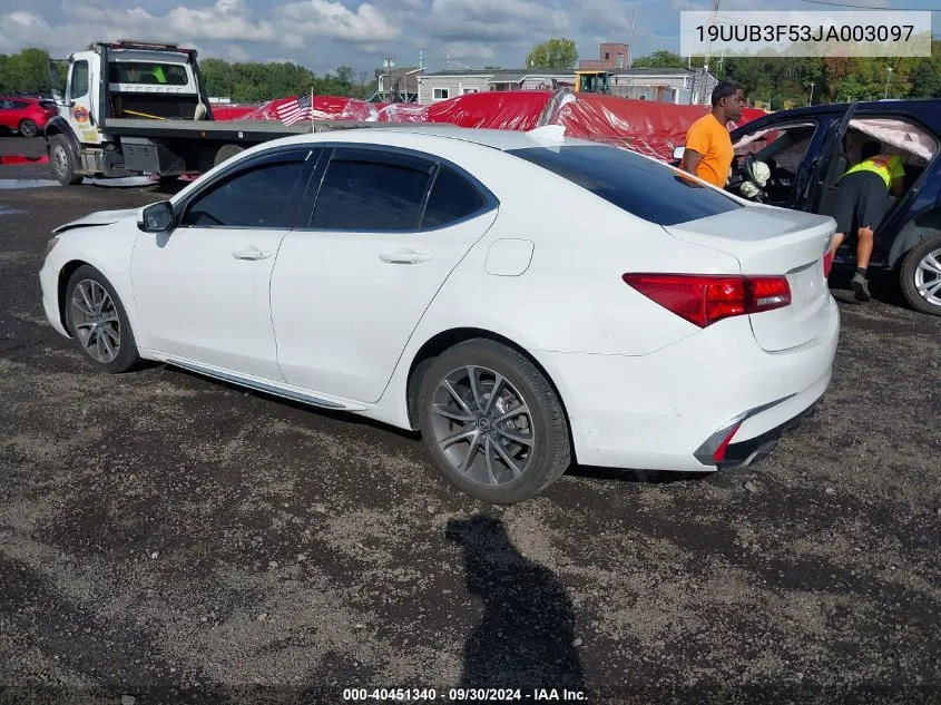 19UUB3F53JA003097 2018 Acura Tlx Tech Pkg