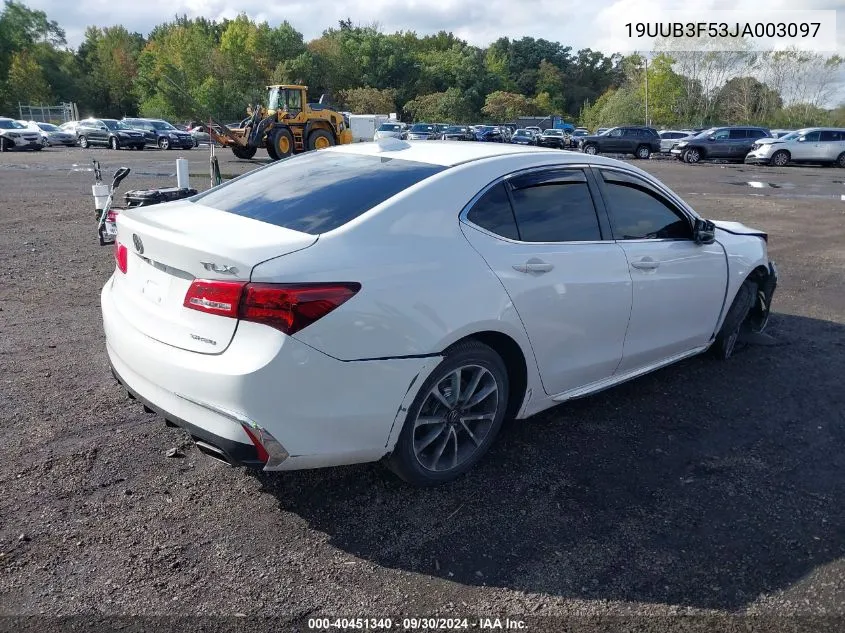 19UUB3F53JA003097 2018 Acura Tlx Tech Pkg