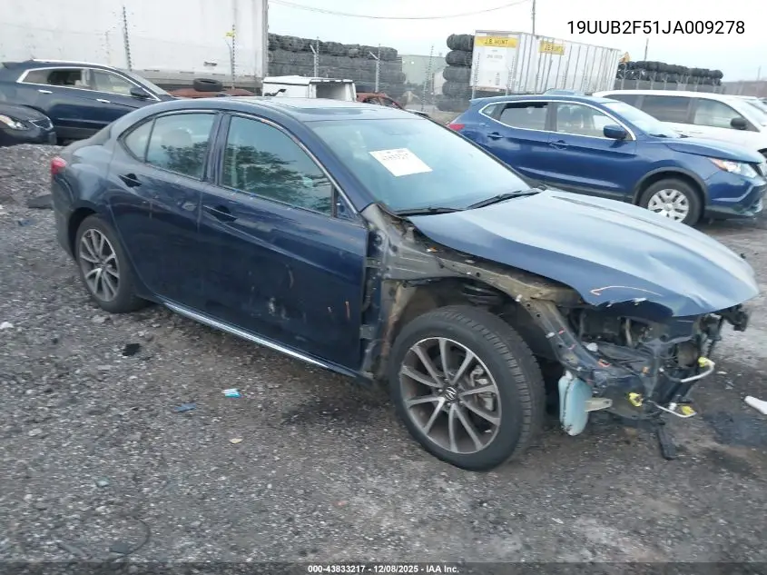 19UUB2F51JA009278 2018 Acura Tlx Tech Pkg
