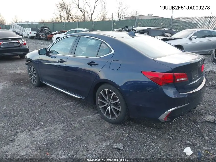 19UUB2F51JA009278 2018 Acura Tlx Tech Pkg