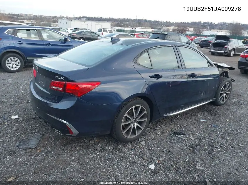 19UUB2F51JA009278 2018 Acura Tlx Tech Pkg