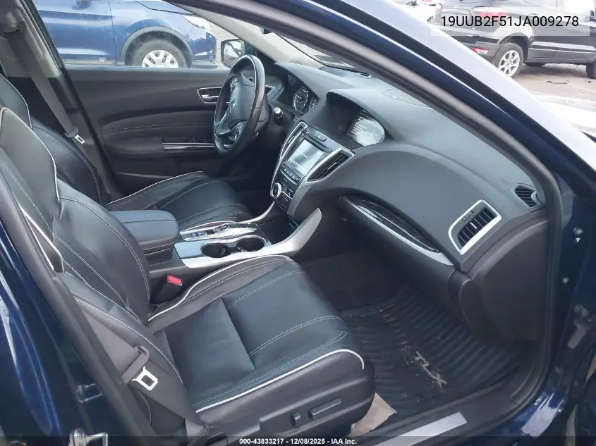 19UUB2F51JA009278 2018 Acura Tlx Tech Pkg