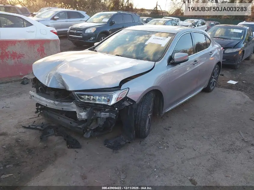 19UUB3F50JA003283 2018 Acura Tlx Tech Pkg