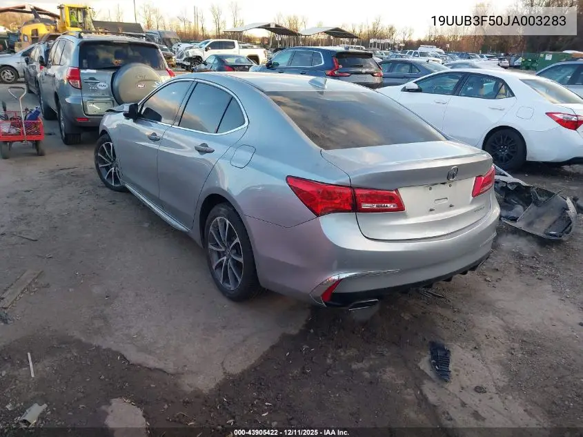 19UUB3F50JA003283 2018 Acura Tlx Tech Pkg