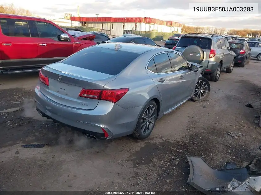 19UUB3F50JA003283 2018 Acura Tlx Tech Pkg