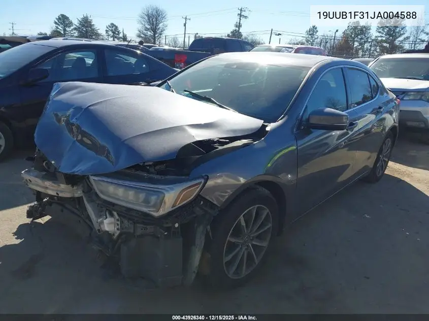 19UUB1F31JA004588 2018 Acura Tlx
