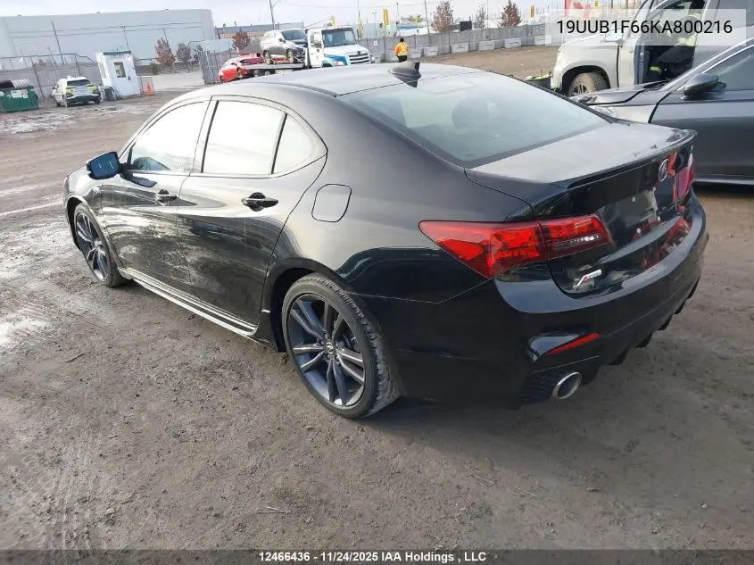 19UUB1F66KA800216 2019 Acura Tlx Tech A-Spec
