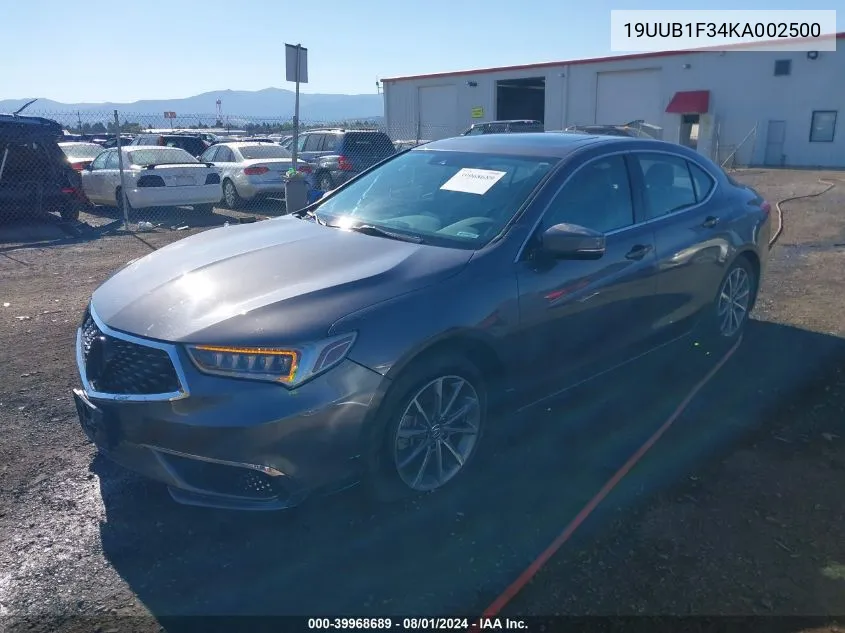 19UUB1F34KA002500 2019 Acura Tlx Standard