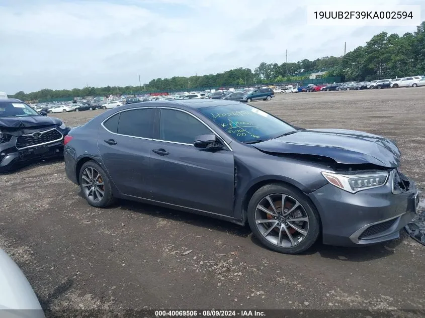 19UUB2F39KA002594 2019 Acura Tlx Standard