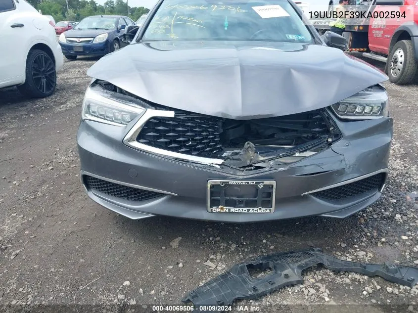 19UUB2F39KA002594 2019 Acura Tlx Standard