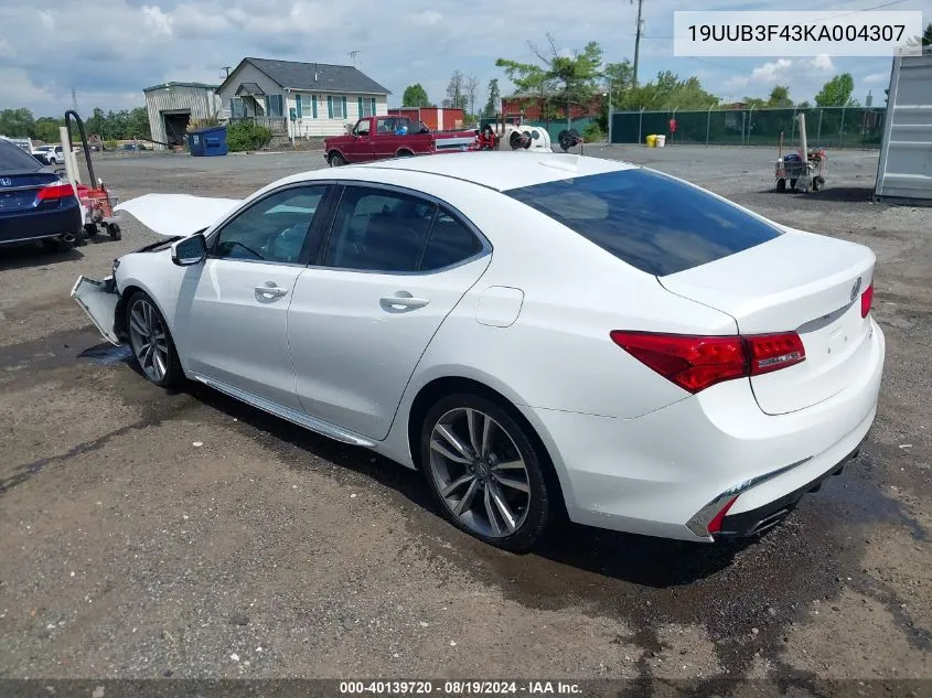 19UUB3F43KA004307 2019 Acura Tlx Tech Pkg