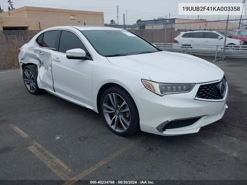 19UUB2F41KA003358 2019 Acura Tlx Tech Pkg