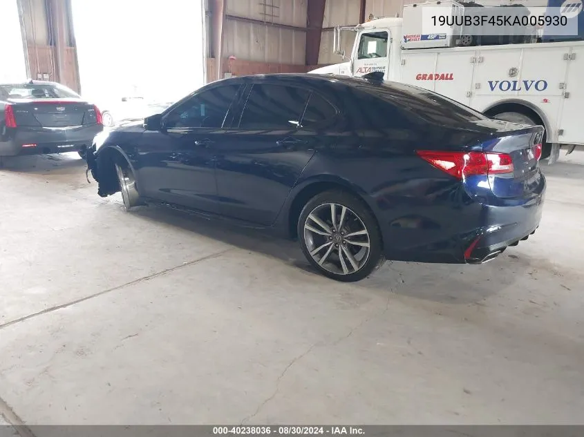 19UUB3F45KA005930 2019 Acura Tlx Tech Pkg