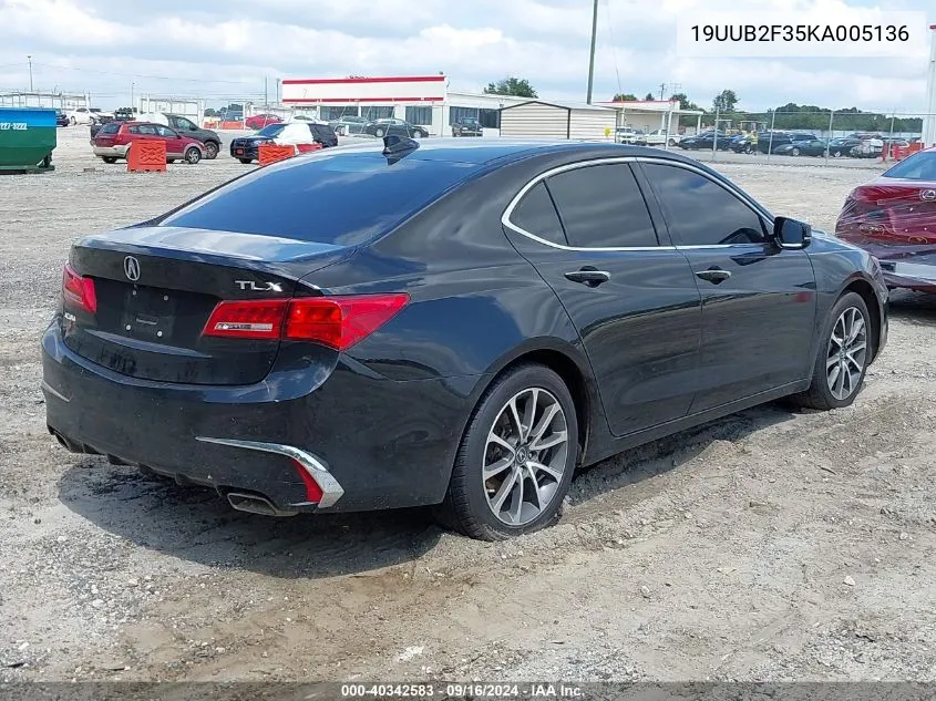 19UUB2F35KA005136 2019 Acura Tlx Standard