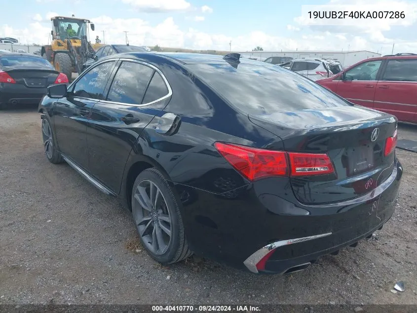 19UUB2F40KA007286 2019 Acura Tlx Tech Pkg