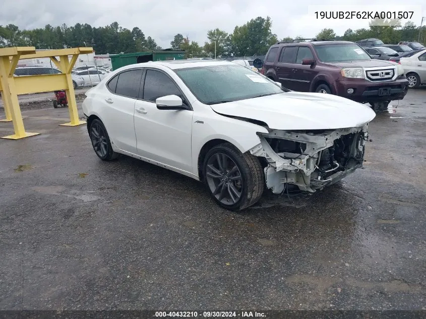 19UUB2F62KA001507 2019 Acura Tlx Tech A-Spec Pkgs