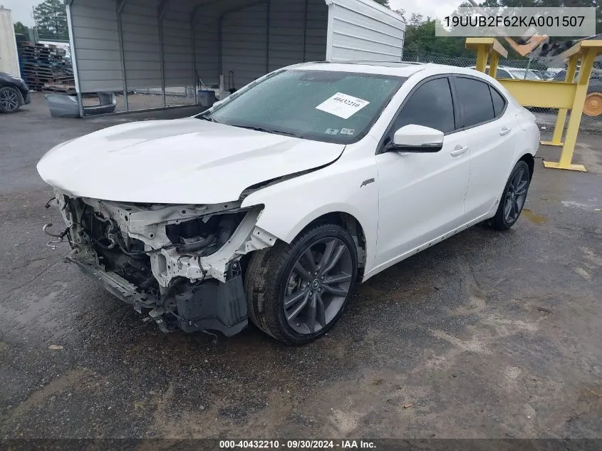 19UUB2F62KA001507 2019 Acura Tlx Tech A-Spec Pkgs