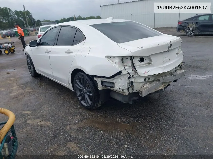 19UUB2F62KA001507 2019 Acura Tlx Tech A-Spec Pkgs