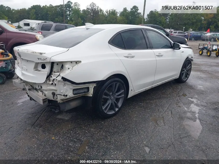 19UUB2F62KA001507 2019 Acura Tlx Tech A-Spec Pkgs