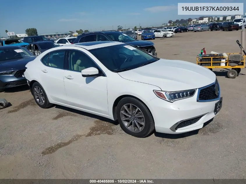 19UUB1F37KA009344 2019 Acura Tlx Standard