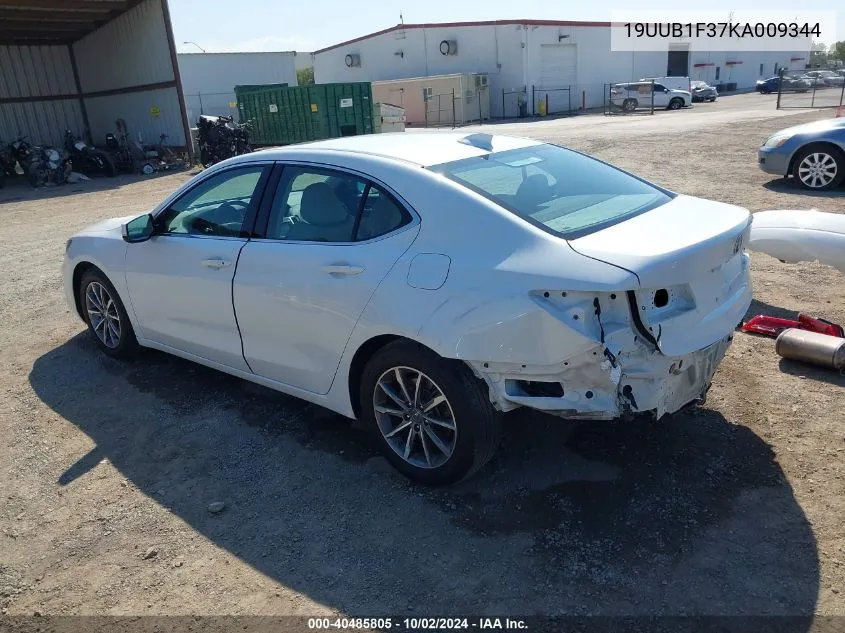 19UUB1F37KA009344 2019 Acura Tlx Standard