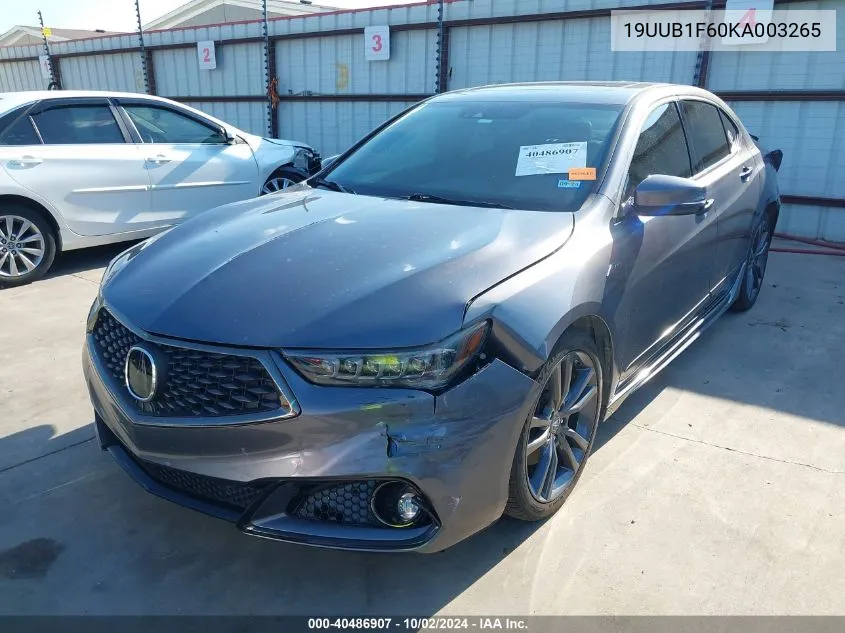 19UUB1F60KA003265 2019 Acura Tlx Tech A-Spec Pkgs