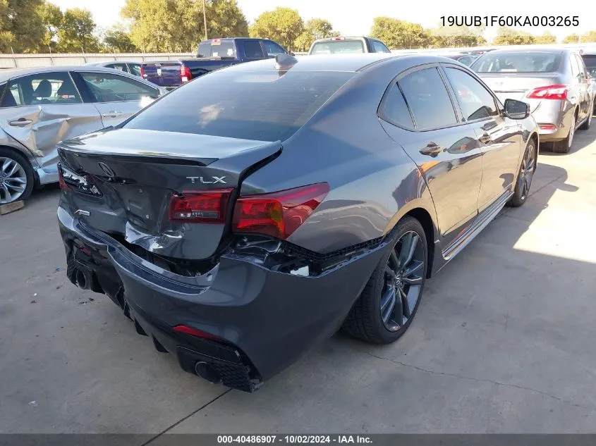 19UUB1F60KA003265 2019 Acura Tlx Tech A-Spec Pkgs