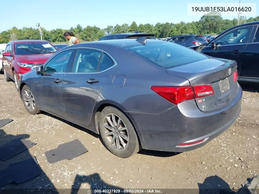 19UUB1F53LA016620 2020 Acura Tlx Tech Package