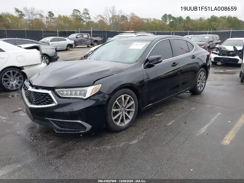 19UUB1F51LA008659 2020 Acura Tlx Tech Package