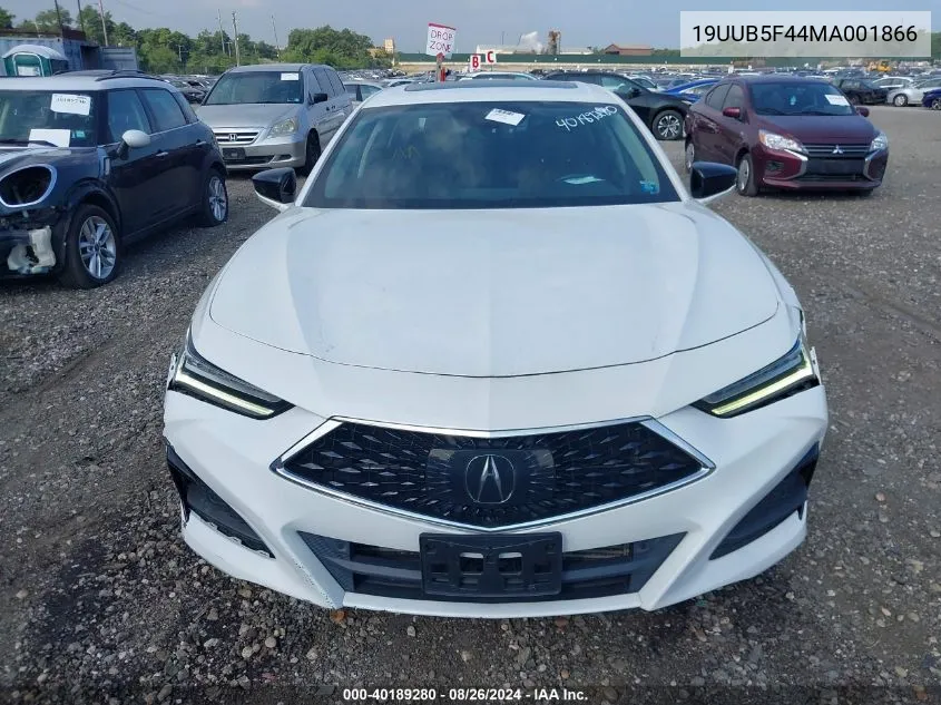 19UUB5F44MA001866 2021 Acura Tlx Technology Package