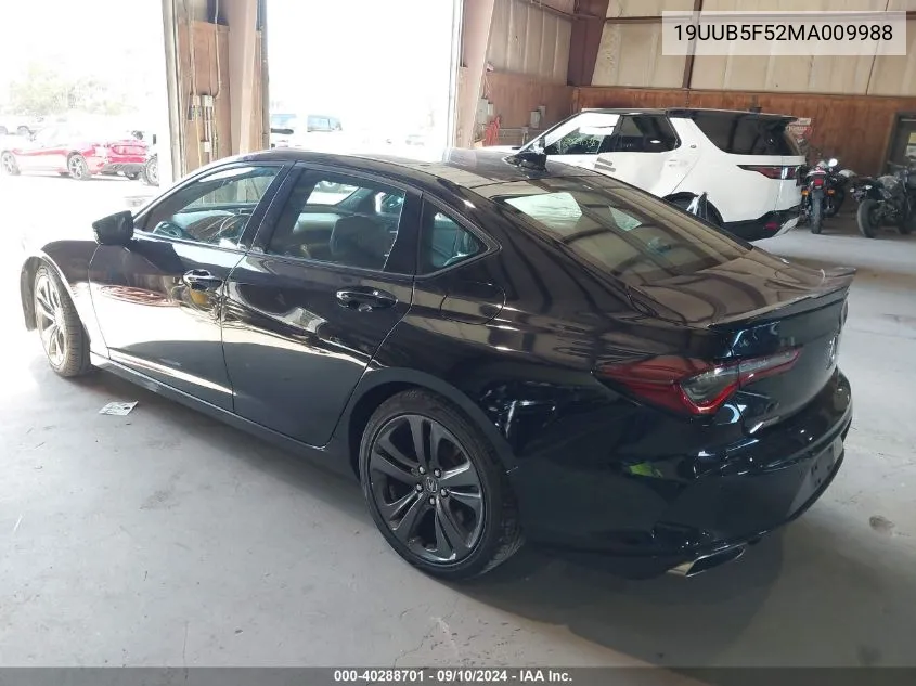 19UUB5F52MA009988 2021 Acura Tlx A-Spec Package