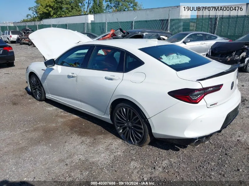 19UUB7F07MA000476 2021 Acura Tlx Type S